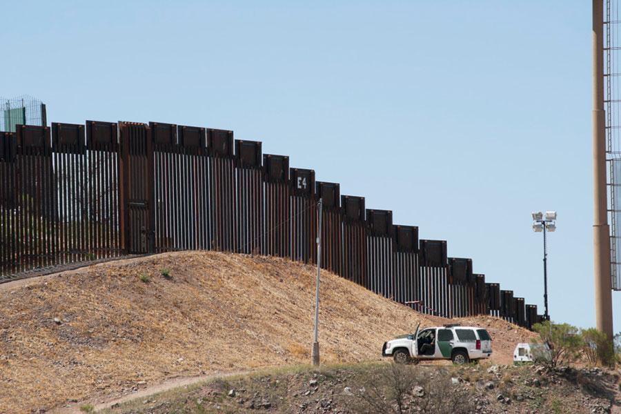 Забор на границе с Мексикой