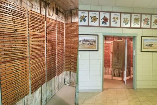 Експозиція колючого дроту в ліфті