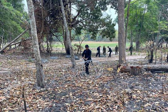 Колючее заграждение, ставшее причиной инцидента