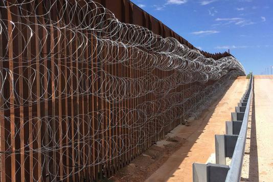 Стена Трампа и колючая проволока Егоза