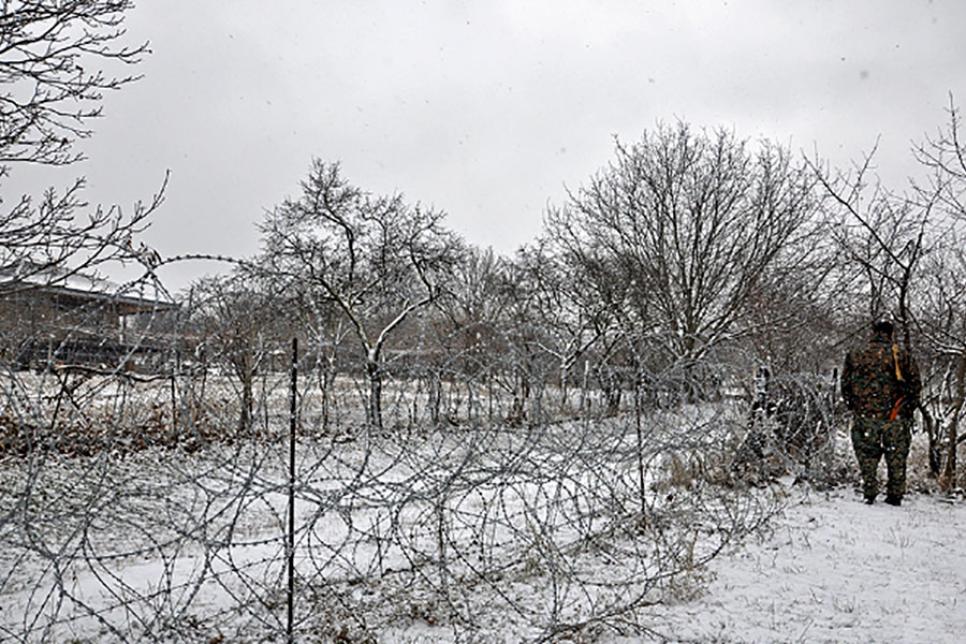 Колючий дріт між Південною Осетією і Грузією