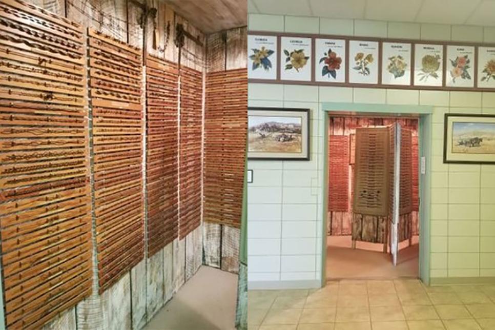 Експозиція колючого дроту в ліфті