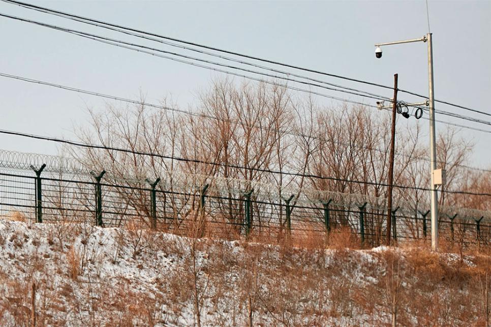 Колючая проволока на китайской границе