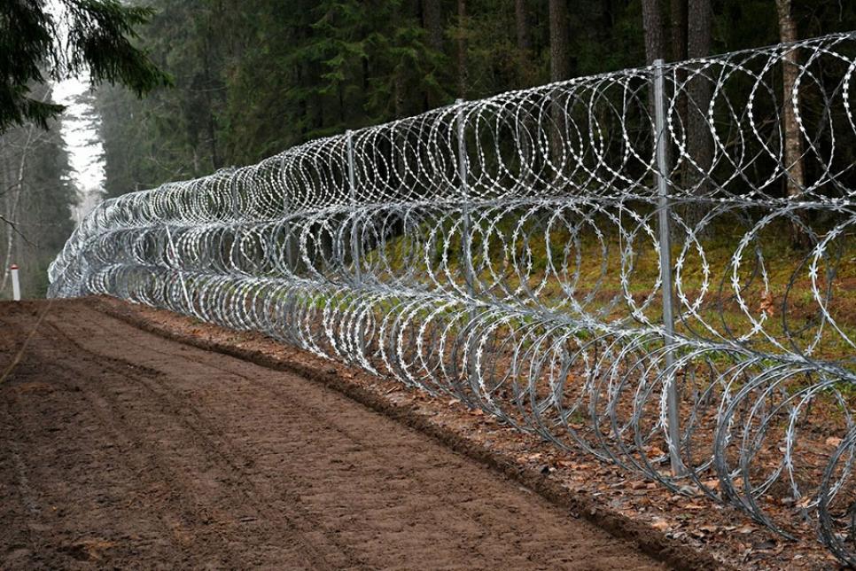 Китайская колючая проволока в Латвии